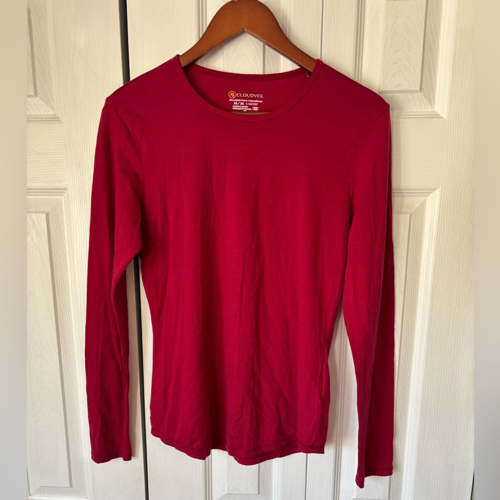 Cloudveil Women’s Merino Wool Long Sleeve Size Medium